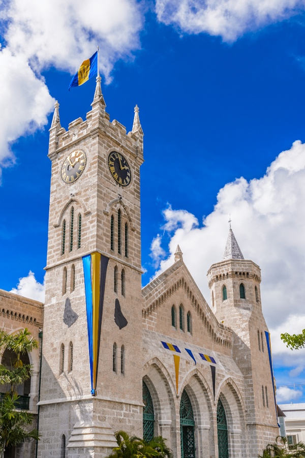 The Parliament building in Bridgetown