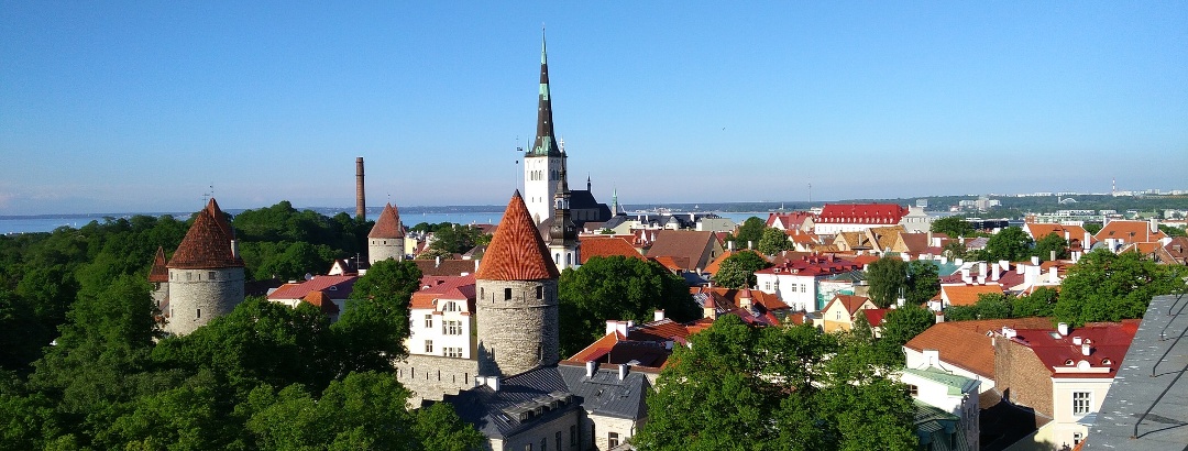 View of the old town centre of Tallinn