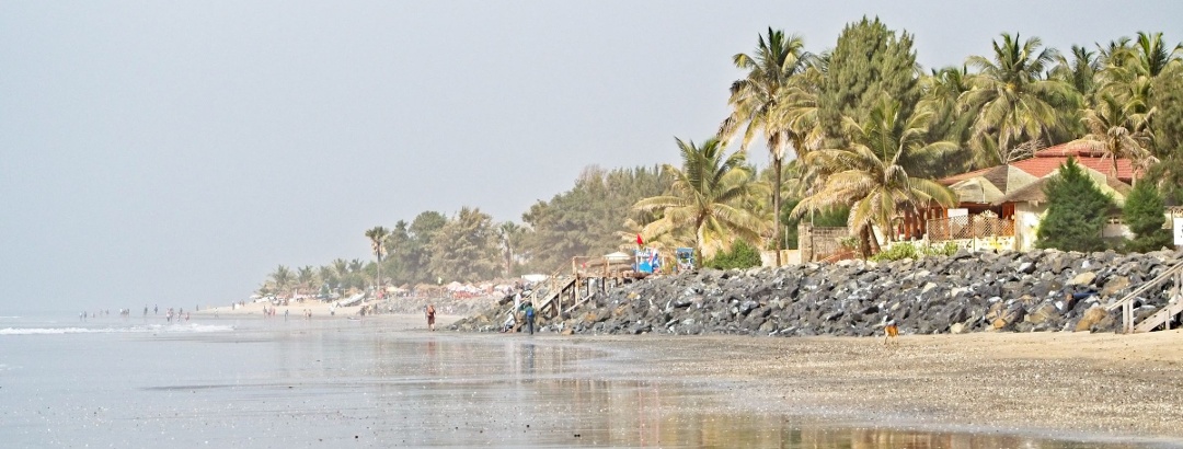 Senegambia Beach in Gambia.