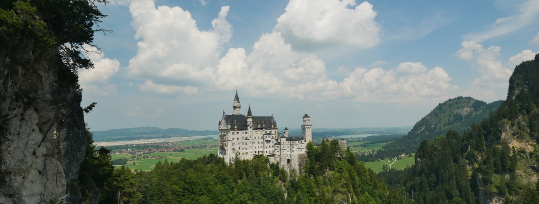 View from the Marienbrücke to Neuschwanstein Castle