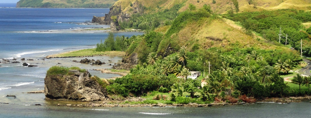 Guam coastline