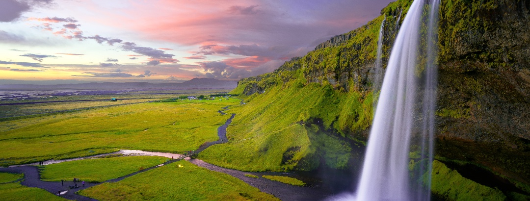 Seljalandsfoss waterfall in Iceland