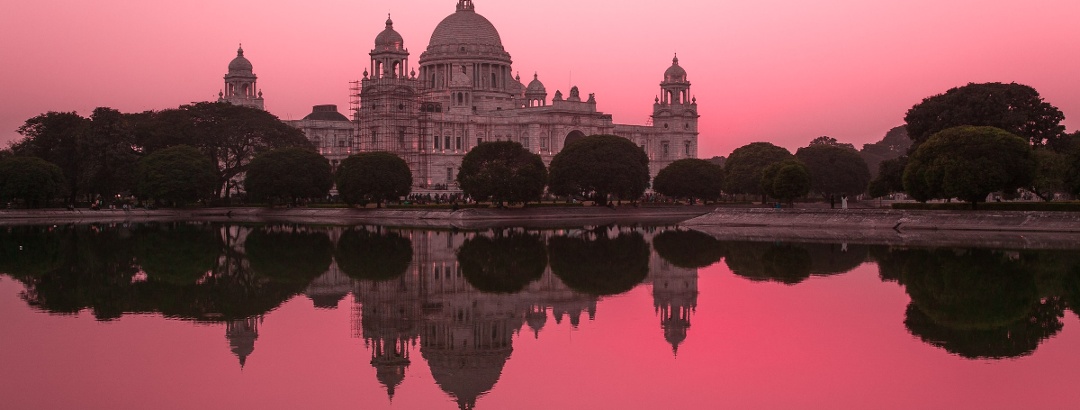 Victoria Memorial in Kalkutta, Indien.