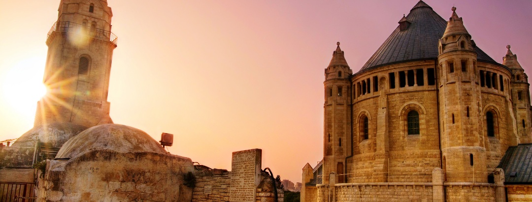 The Dormition Abbey (Benedictine Abbey) on Mount Zion in Jerusalem