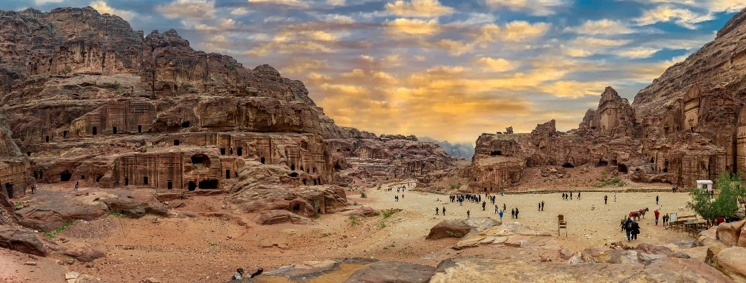 The rock city of Petra in Jordan