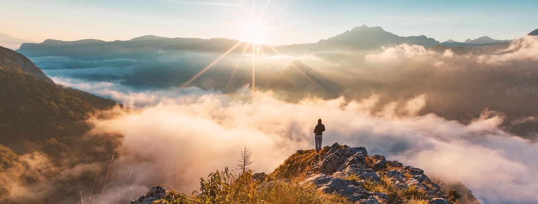 Breathtaking view during a hike