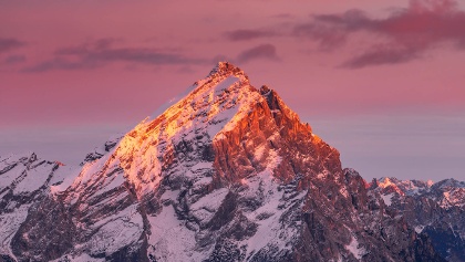 The Marmolada in the Dolomites