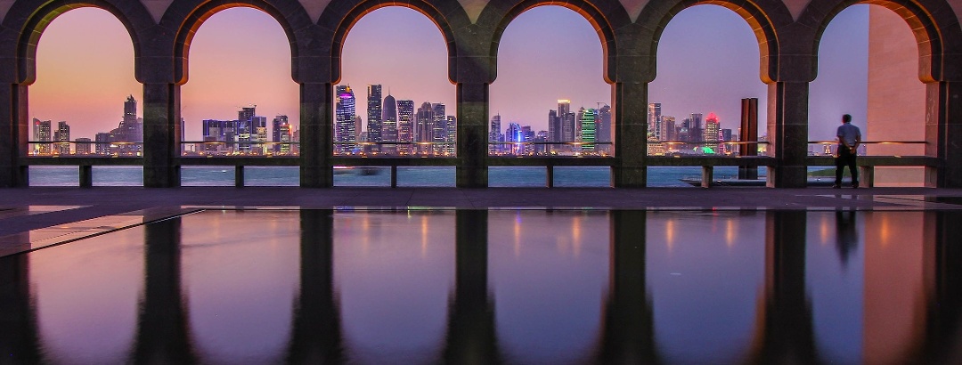 Blick vom Museum of Islamic Art in Doha, Katar.